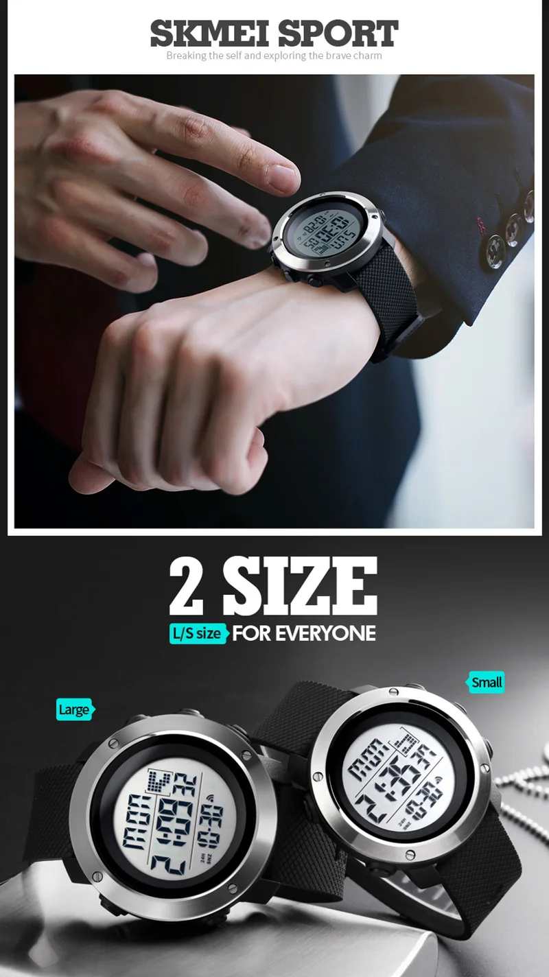 Мужские s спортивные часы для женщин для дайвинга 50 м цифровые светодиодные армейские часы мужские модные повседневные электронные наручные часы reloj hombre SKMEI
