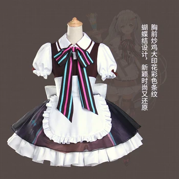 

[Stock]Anime VOCALOID Hatsune Miku Kagamine Rin Cosplay Family Tour Sound Coffee Maid Drees Cosplay Costume For Hallowmas Party