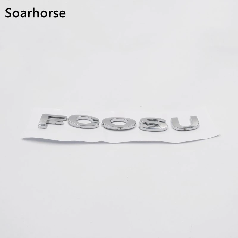 Soarhorse 3D серебро Стикеры для Ford Focus Задняя Крышка багажника эмблема буквы знак лого деколью символ