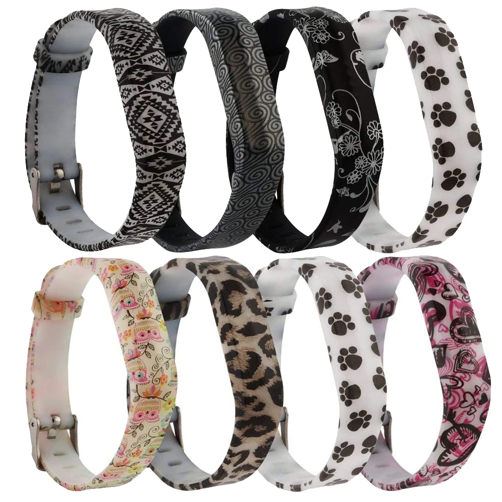 Honecumi 4 пакета для Fitbit Flex 2 мягкий силиконовый ремешок на запястье спортивный умный