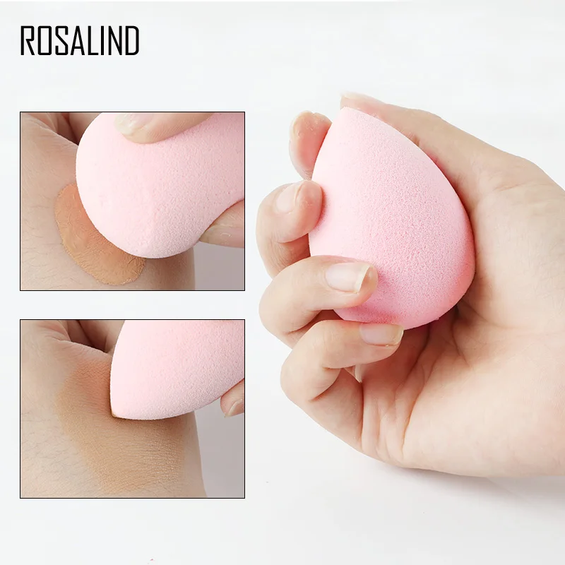 

ROSALIND 1pcs Cosmetic makeup sponge beauty puff Foundation Make up Face Care 6 Color Sponge beauty Tools Accessories