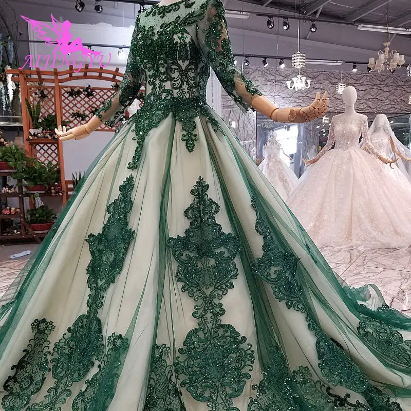 

AIJINGYU Luxury Gowns Online Long White Gown For Wedding Real Sample Bridal Korea Lace 2018 Dresses Gypsy Wedding Dress