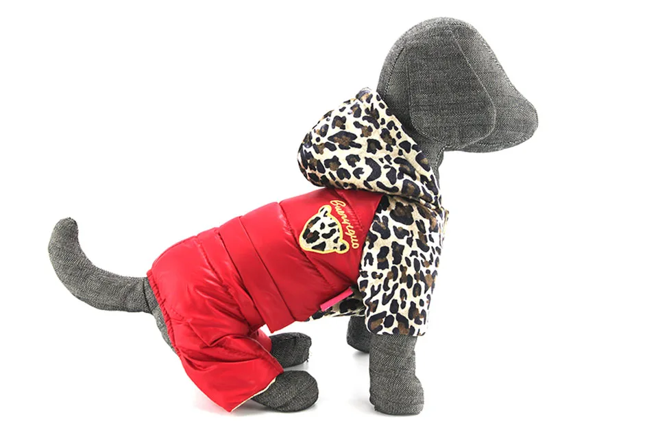 PETASIA Leopard Print Winter Dog Clothes 314