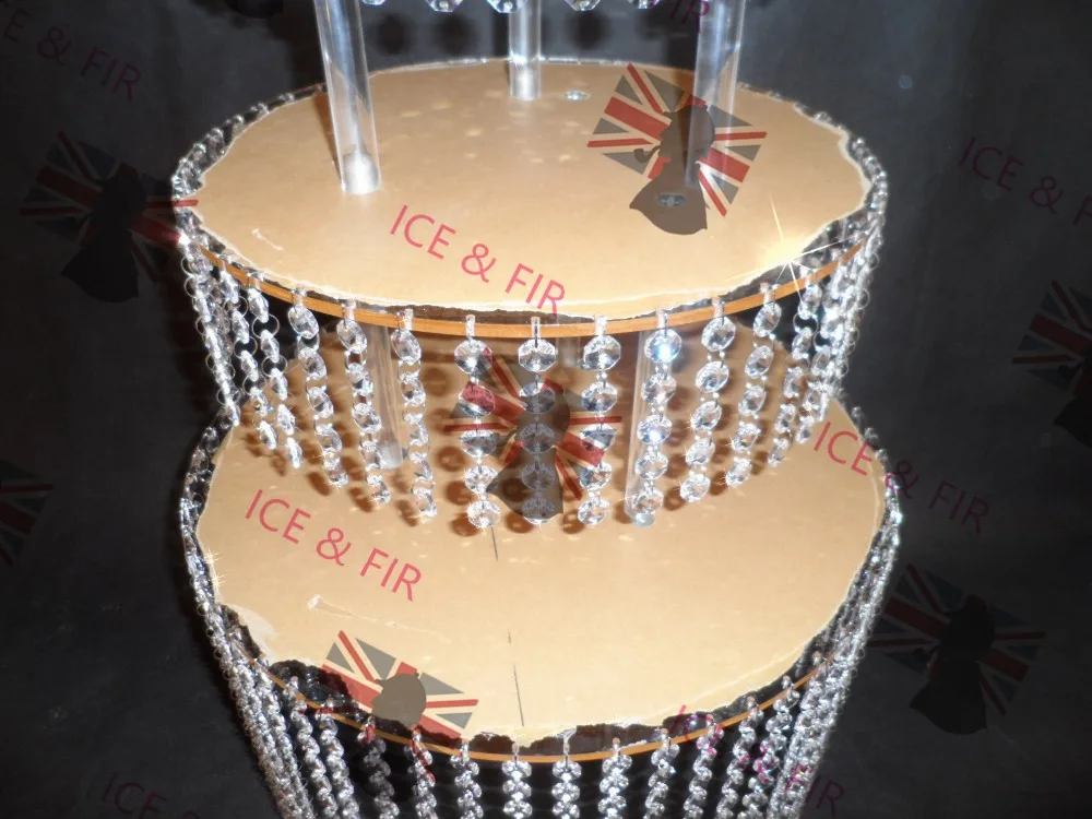 3tier Lot Crystal Chandelier Wedding Cake Stand Acrylic Crystals 3tier Lot Crystal Chandelier Wedding Cake Stand Acrylic Crystals And Tear Drop Pendants Pastry Plate In Decorating Supplies From Home Garden On