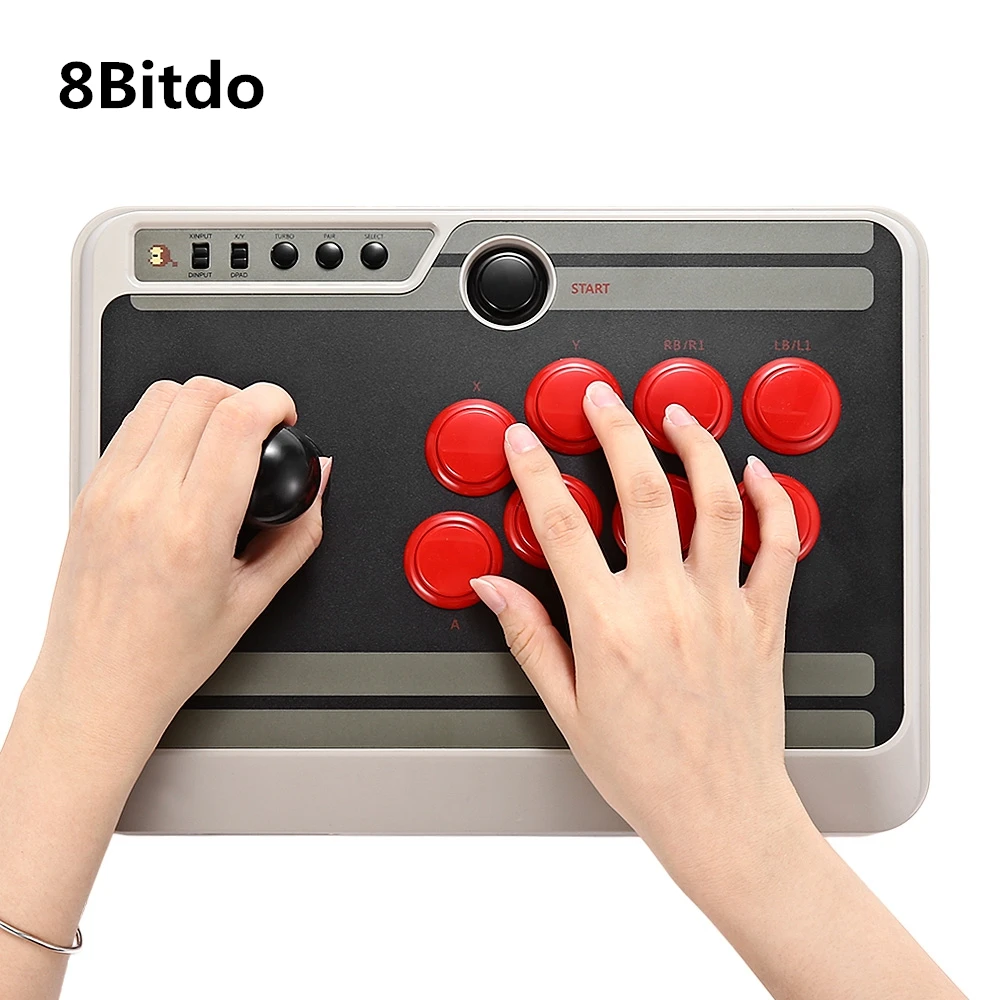 

8Bitdo N30 Customizable Bluetooth Gamepad Arcade Stick USB PS4 Controller with Turbo for Nintendo Switch PC Mac Android Phone