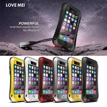 Любовь Мэй сверхмощный чехол для iPhone 6 ударопрочный водонепроницаемый металлический чехол для iPhone 6s Броня чехол Закаленное стекло протектор экрана