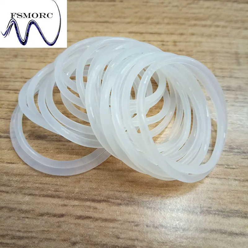 100PCS 30.1*26.5*1.8mm white Transparent silicone o rings silicone o