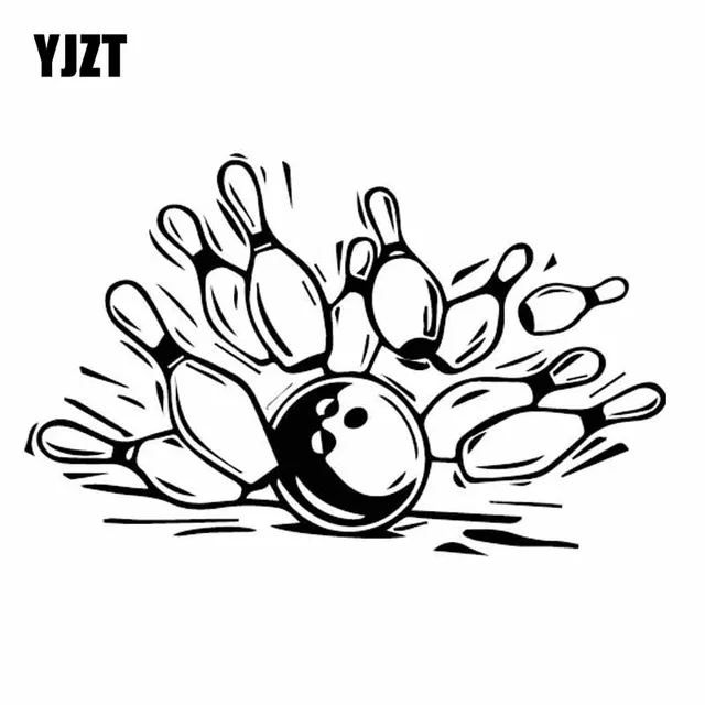 Cheap YJZT 15.7CM*9.9CM Bowling Interesting Window Vinyl Decal Car Sticker Black/Silver C27-0087 Cheap YJZT 15.7CM*9.9CM Bowling Interesting Window Vinyl Decal Car Sticker Black/Silver C27-0087