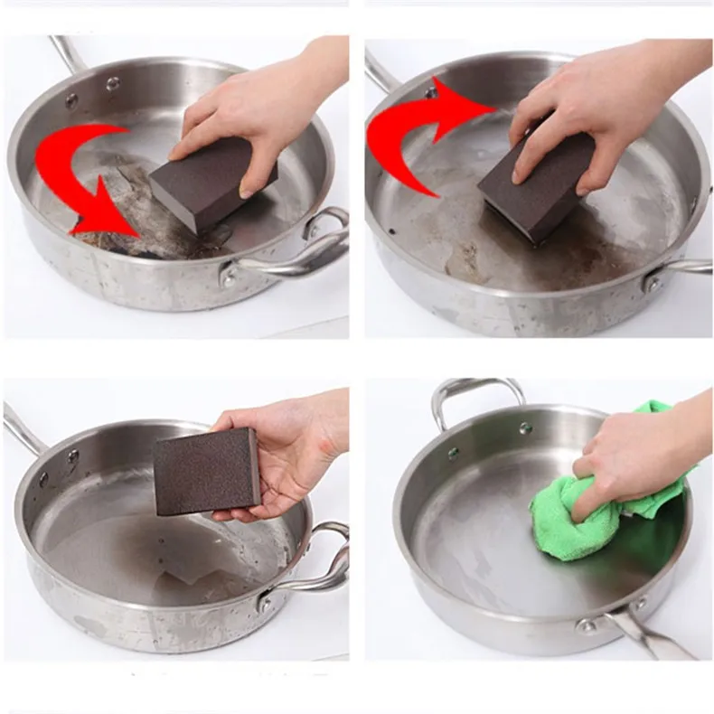 8pcs Medium density cleaning sponge scouring Kitchen Nano Emery Magic Clean Rub remove rust Focal stains Sponge melamine sponge03
