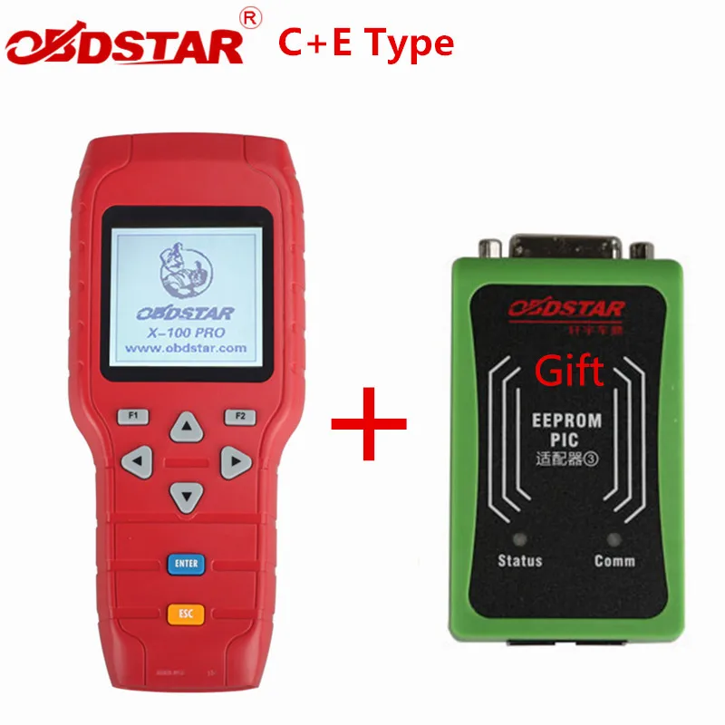 

OBDSTAR X-100 PRO Auto key programmer C E Type With EEPROM Adapter X100 PRO IMMO Key Matching Tool With OBD Software