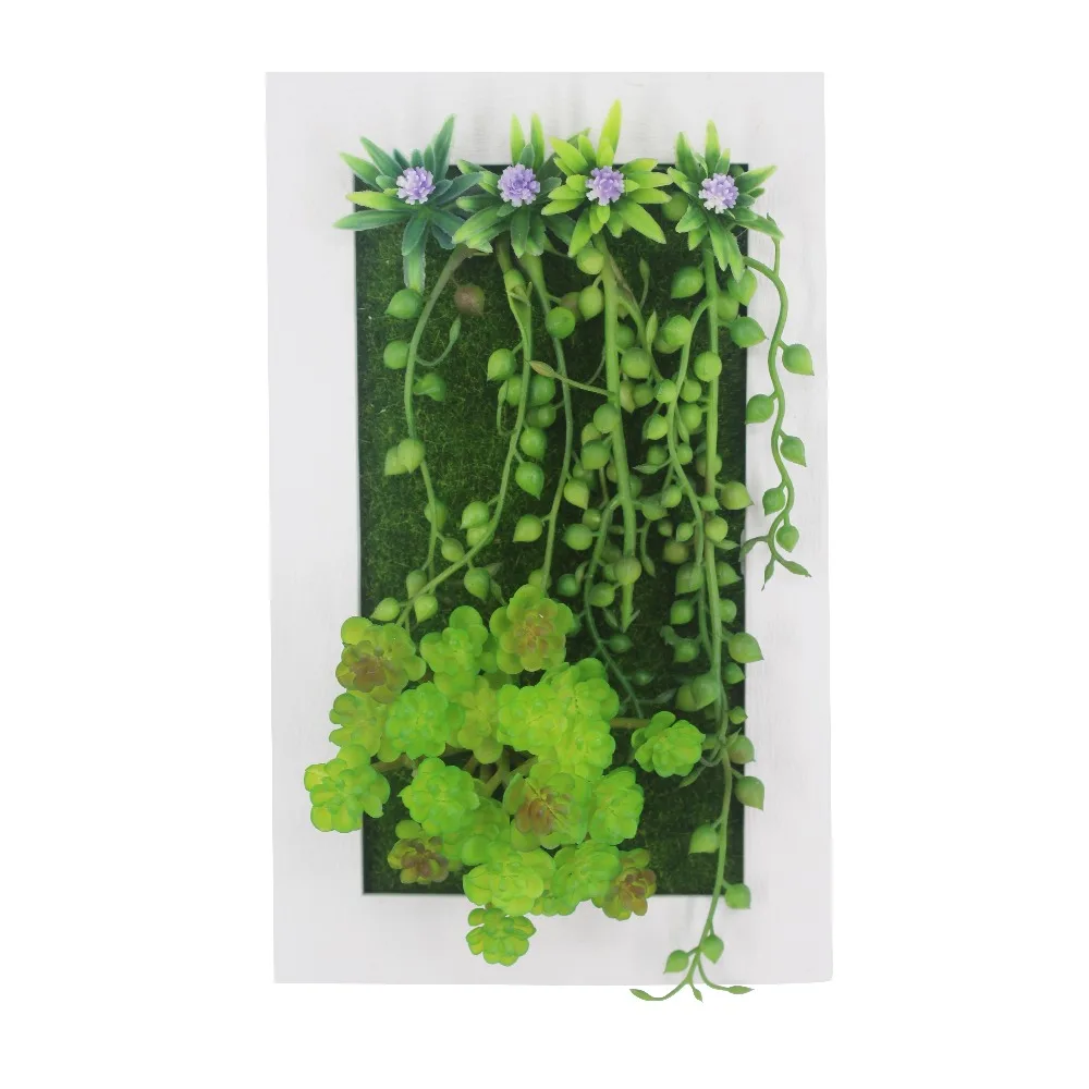Greatflower 15*24cm Rectangle Artificial Plant Frame on the Wall for Home Decorationin Frame