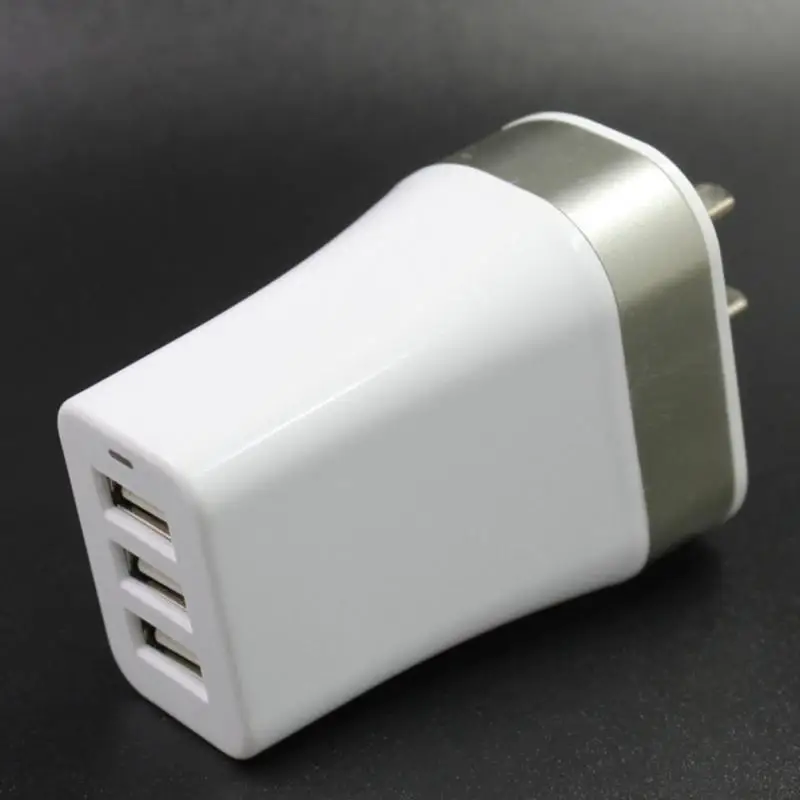 3 USB ميناء شحن الهاتف المحمول شاحن اللوحي هاتف ذكي العالمي متعددة ميناء السفر 5V4. 2A لنا/الاتحاد الأوروبي/المملكة المتحدة التوصيل