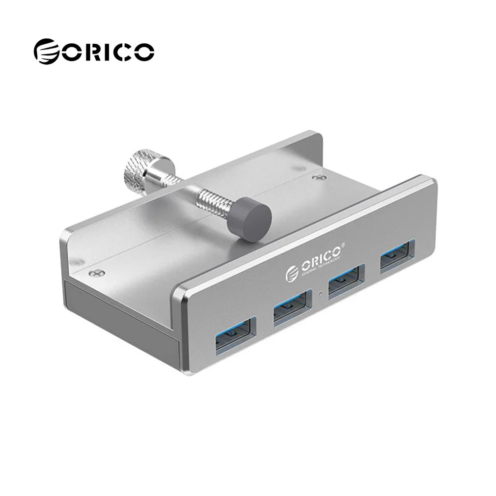

ORICO MH4PU 4 Ports USB 3.0 HUB Aluminum Alloy Clip-type For Desktop Laptop Range 10-30mm Travel Charger Charging U port convert