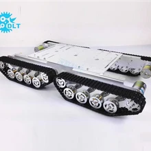 TS500 амортизатор майки 4WD отслеживаемый Танк автомобили шасси внедорожные Интеллектуальный автомобиль-робот поставляется с 37 двигатели