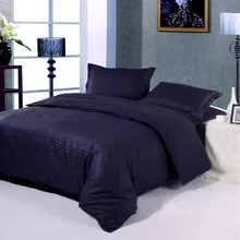 4pcs Hotel bedclothes bedding set 100% cotton Pure Color bed set Streak duvet/comforter/quilt cover bed sheets Full Queen size