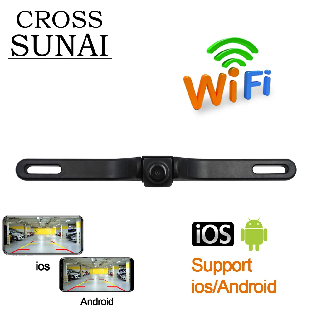 

Wireless Wifi Backup Parking Reverse Rear View Car DVR Camera Vehicle Auto Security Camera Night Vision HD Camera License Plate