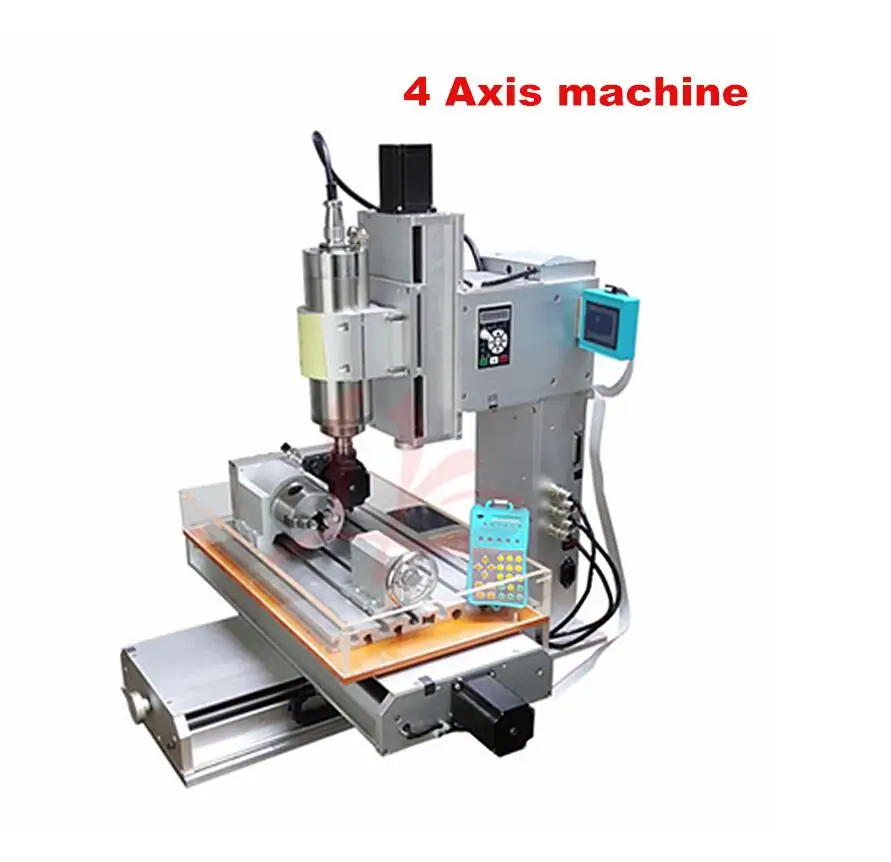 2200 Вт фрезерный станок с ЧПУ 3040 Тип колонки 5 оси ЧПУ гравировальный станок по металлу деревянный фрезерный станок алюминиевый Mrilling станок с концевым выключателем - Цвет: 4Axis