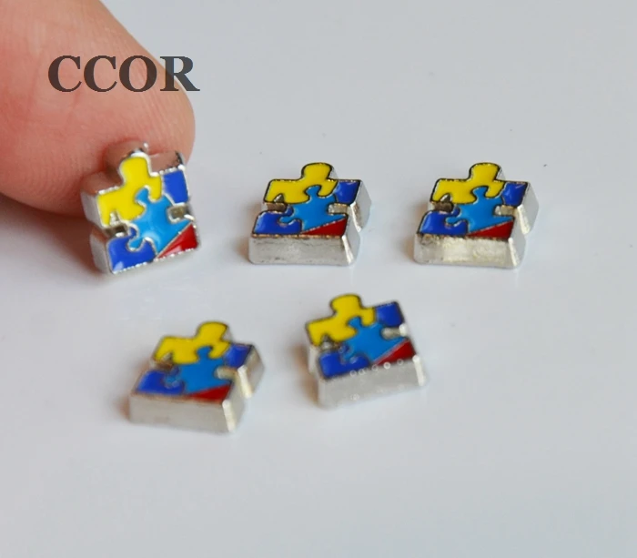 

10pcs Beautiful Cute Autism Logo Floating Charms Fit For Lockets, Gifts