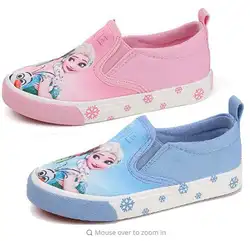2019 обувь для девочек без шнуровки модные кроссовки с героями мультфильмов дети Квартиры обувь zapato весна-осень мокасины из джинсовой ткани