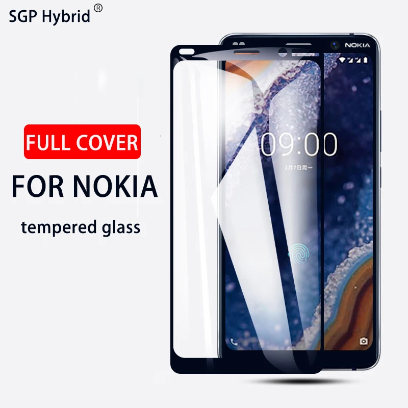 Полное закаленное стекло для Nokia 3,1, Защита экрана для Nokia 6,1 5,1 7,1 Plus X5 X6 3 5 6 7 8, защитное стекло, защитная пленка