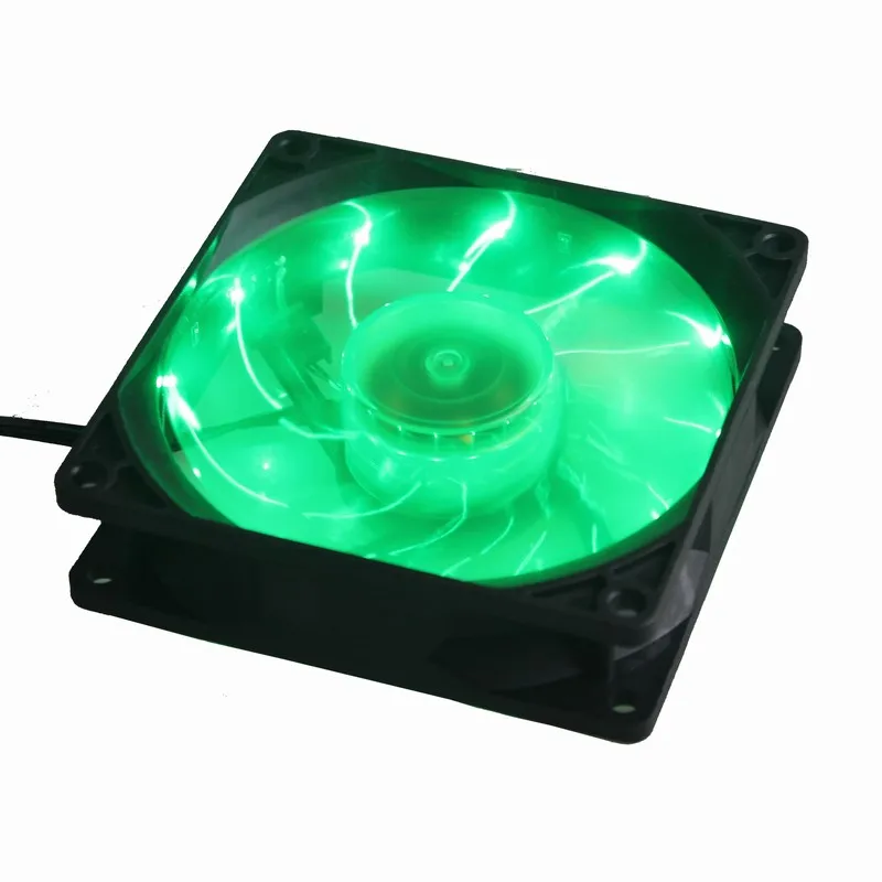 

10Pcs Gdstime 90mm DC 12V 3P Green Led PC Computer CPU Cooling Fan