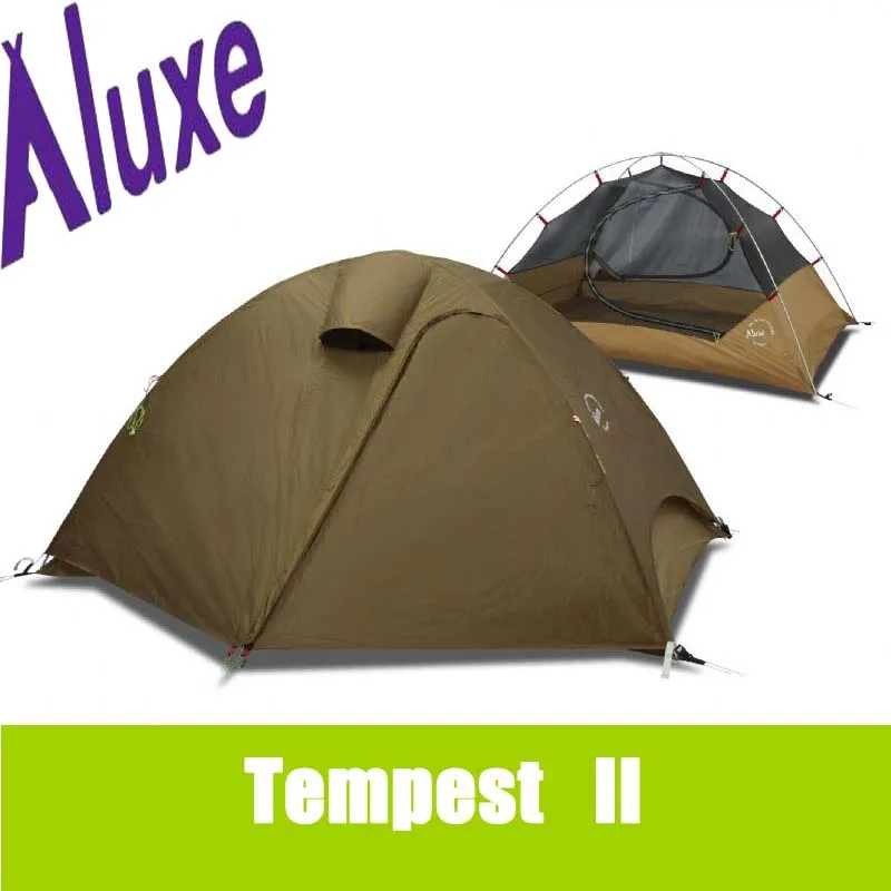 Luxe tempest II outdoor camping tent ultra light double layer aluminum alloy rod hiking beach