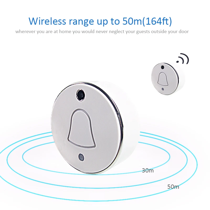 

Wireless Doorbell Camera Outdoor Home Security WIFI Door Bell P2P Snapshot for IOS Android