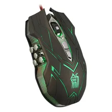 SimpleStone 10D 4000DPI Optical LED Wired Gaming Mouse For DotA FPS Laptop PC 60317