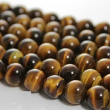 

Baihande Natural Yellow Tiger Eye Beads 6 8 10 12 14mm AAA Grade 15Inch Round Gemstone Loose Bead for DIY Bracelet Jewelry Make