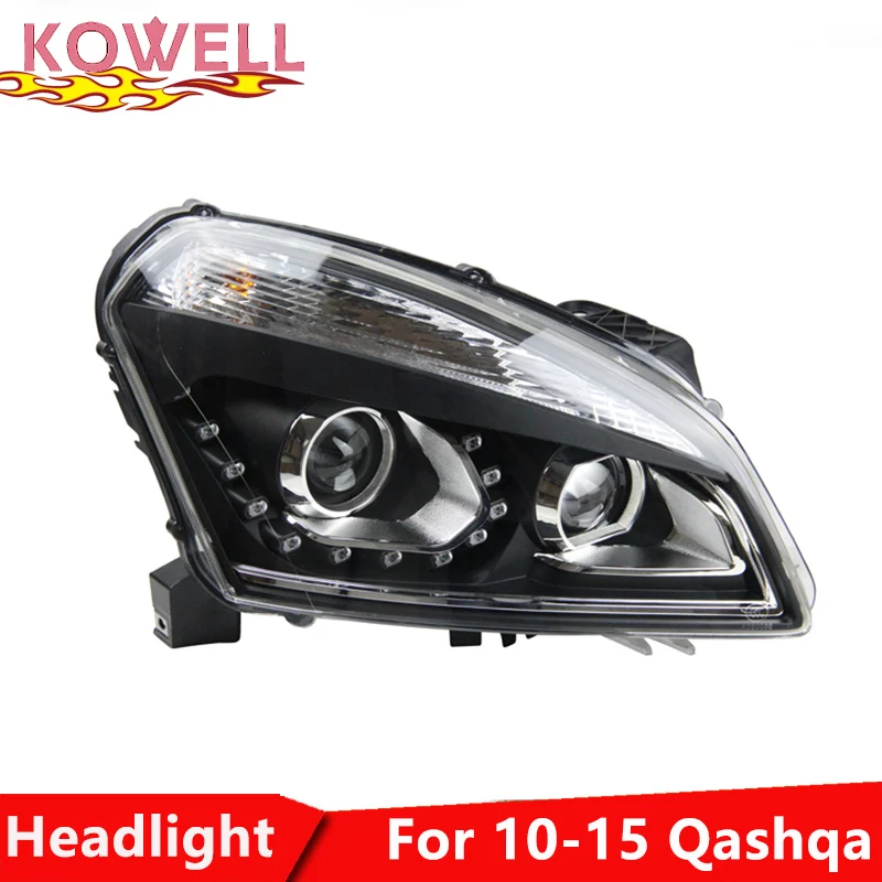 Стайлинг автомобиля KOWELL для Nissan Qashqai светодиодные фары 2009 2014 новые drl H7 hid