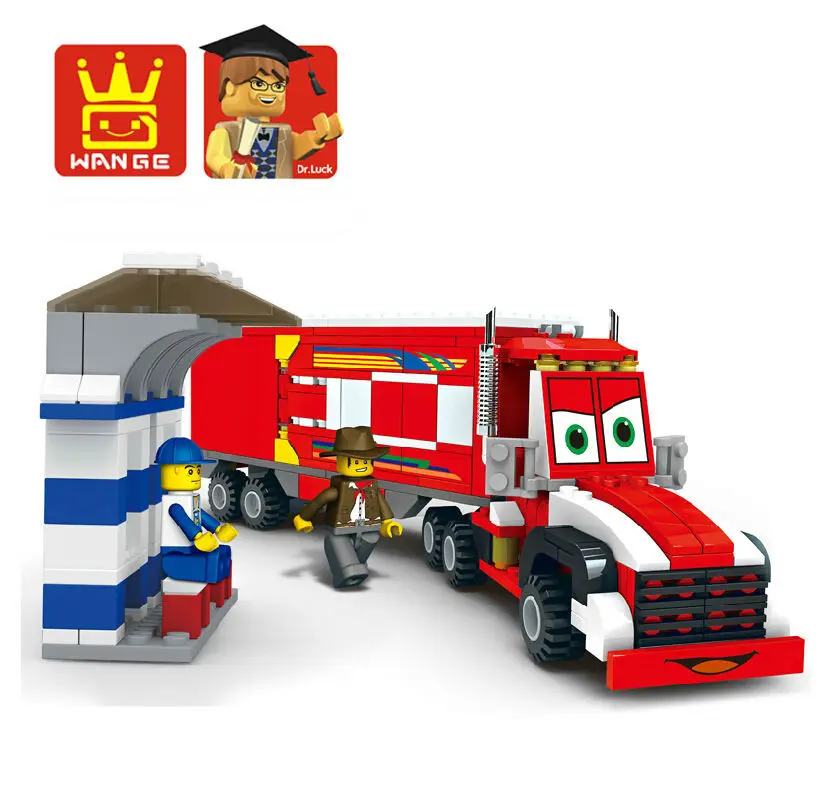 Wange PIXAR Cars Mack Truck 32181N Building Blocks Sets 337pcs Educational Jigsaw DIY Construction Bricks diy toys for children block-set