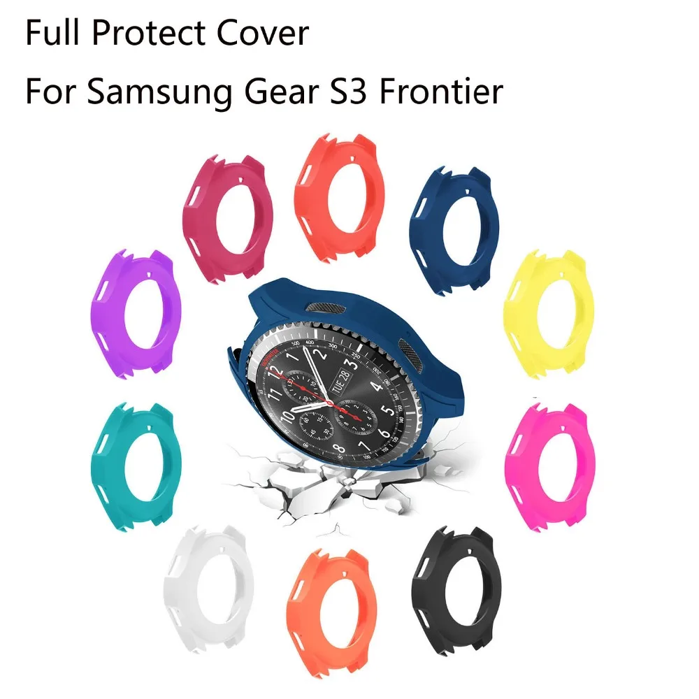 Силиконовый чехол для часов Samsung Galaxy Gear S3 Frontier защитный смарт Watch 46 мм|Часы Чехлы| |