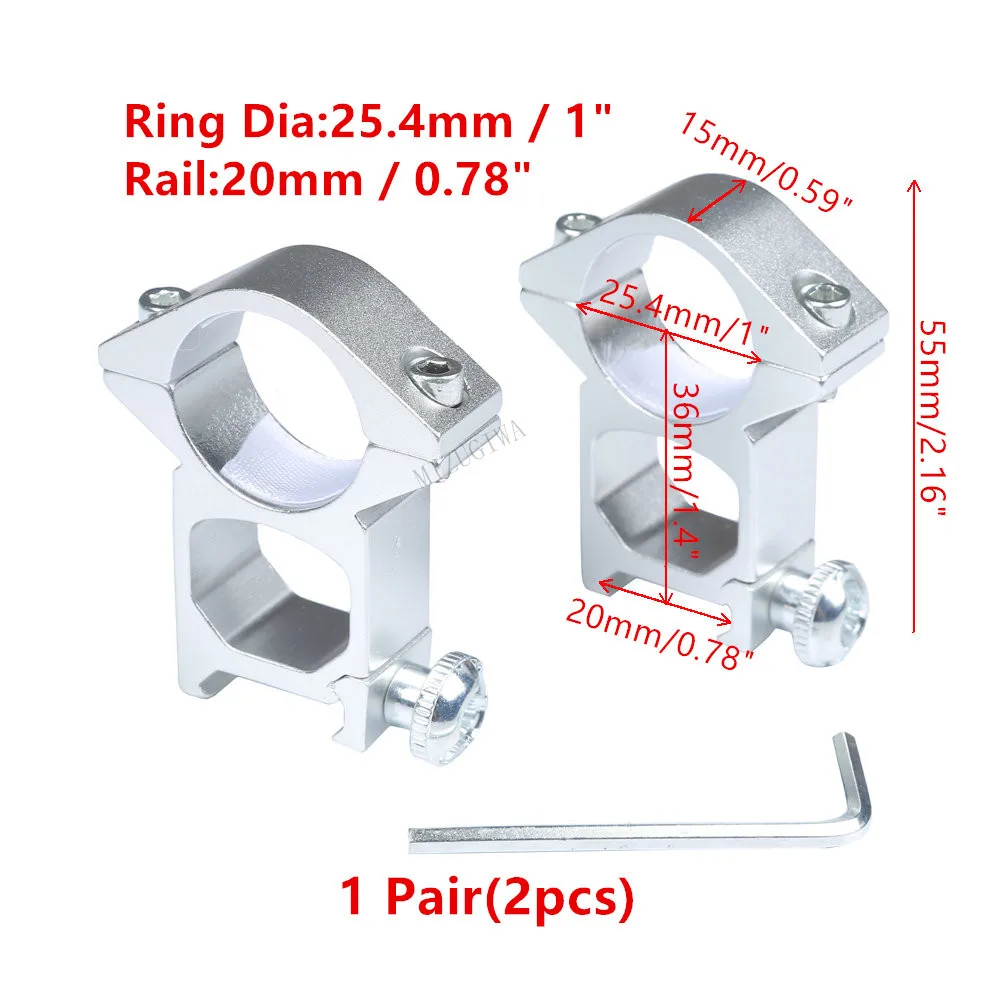 Крепление для прицела 25,4 мм 30 мм кольца для Вивера Пикатинни 11 мм 20 мм адаптер охотничья Оптика прицел винтовка пистолет страйкбол