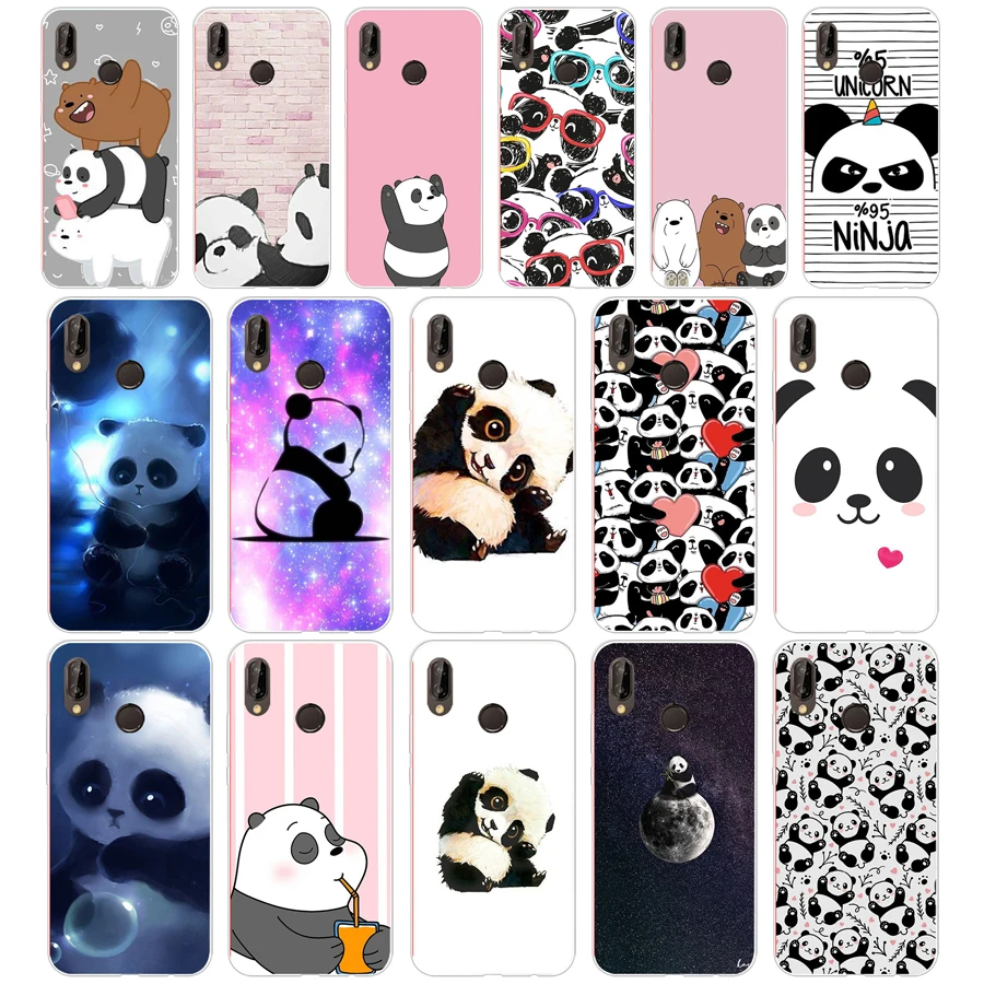 159 Мягкий силиконовый чехол ZX Panda из ТПУ для Huawei Nova 3 3i p9 p10 p20 p30 pro lite сотового