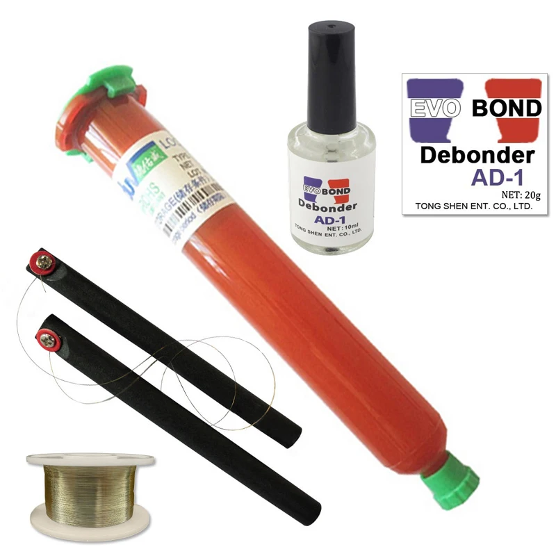 

TP-2500 LOCA UV glue net 50g tp2500 with net 20g Glue Remover Dispergator tp 2500 Screen glue Golden Cutting Wire 50M