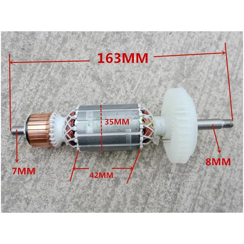 Armature replacement for Bosch GWS7 115 angle grinder armature motor