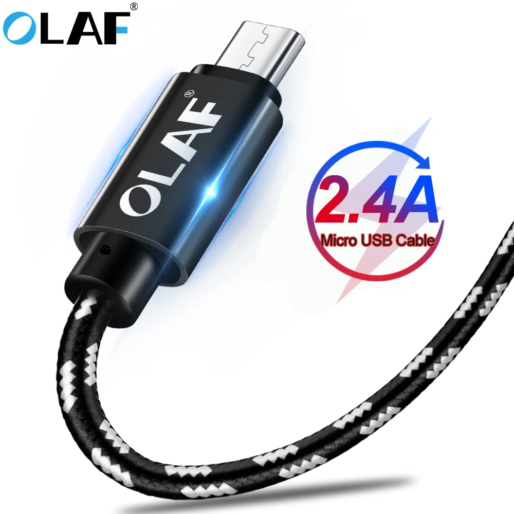 

OLAF Micro USB Cable 1m 2m 3m Fast Charging Data Sync Cable For Huawei Xiaomi Samsung LG Microusb Andriod Mobile Phone Cables