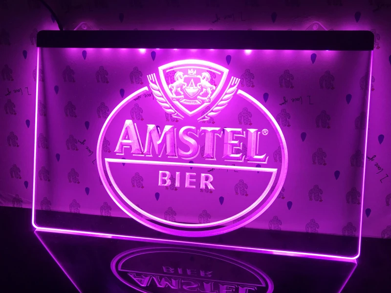 024 Амстел пивной бар светодиодный световой знак