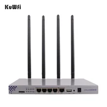 KuWFi OpenWrt 1200 Мбит/с длинный диапазон беспроводной AP 1 Вт Высокая мощность беспроводной маршрутизатор 2,4G 5,8G двухдиапазонный Wifi маршрутизатор 4* 7dBi антенны