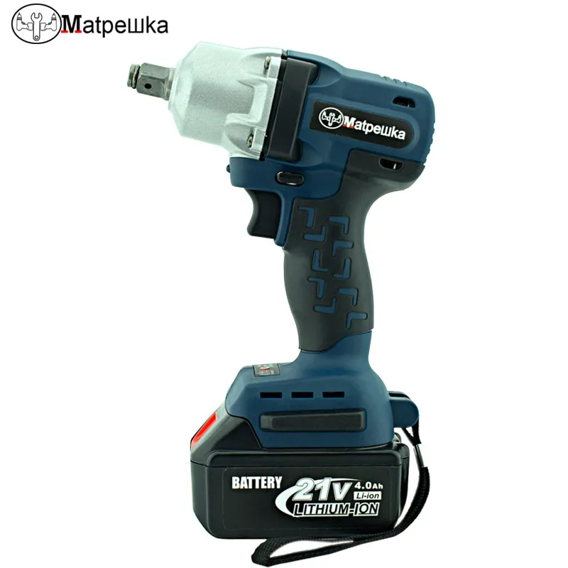 

21V Brushless/ Cordless Electric Wrench Impact Socket Wrench 4.0Ah Li Battery Hand Drill Installation Power Tools