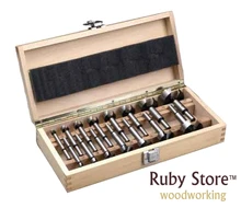 17 PCS Forstner Bit Professional Set in Wooden Box, Metric Set