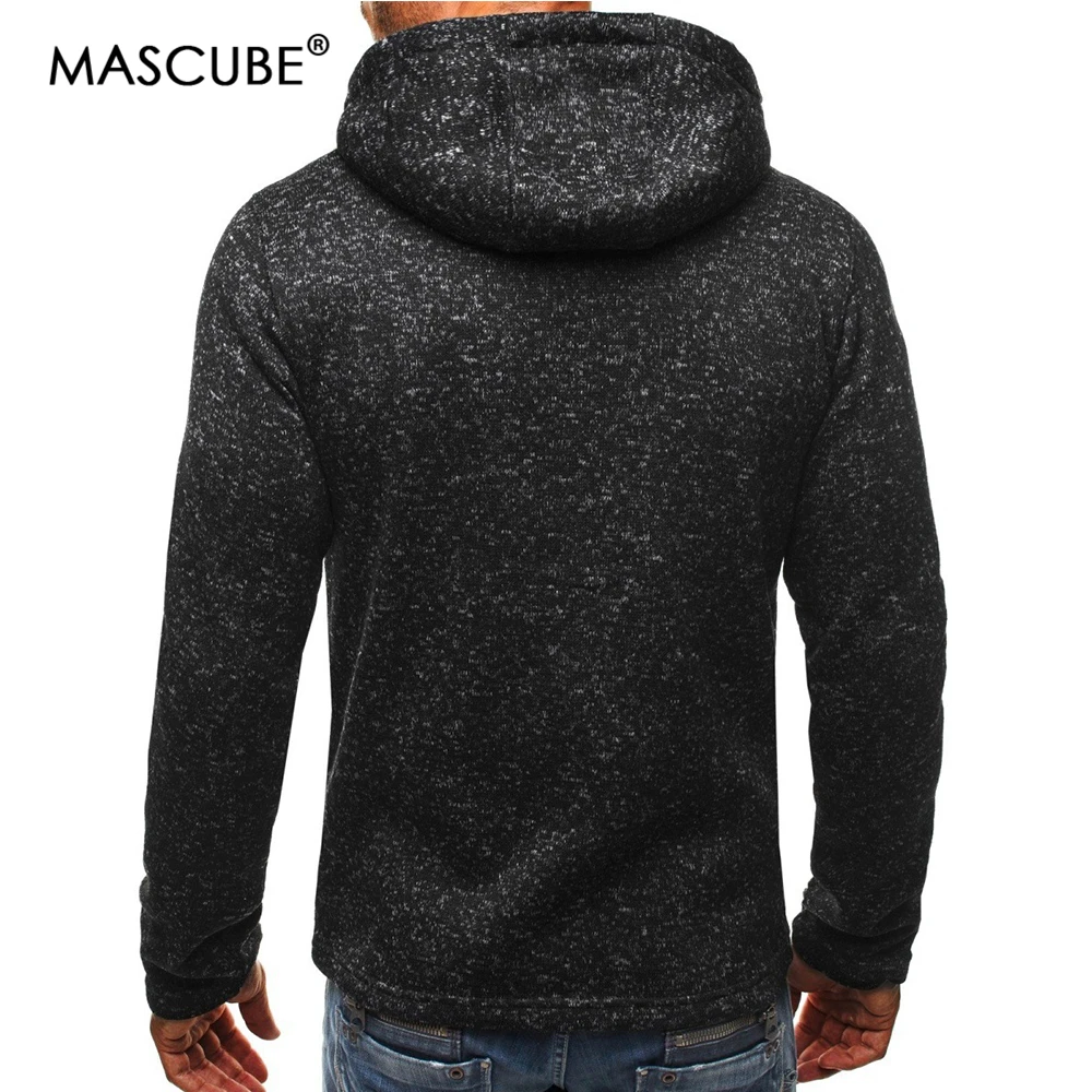 60% OFF MASCUBE Men Winter Sets Male Cardigan 2019 New Long Sleeve Hoodies Men Zipper Sweatshirt Mens Hooded Plus Size Coat Jacket