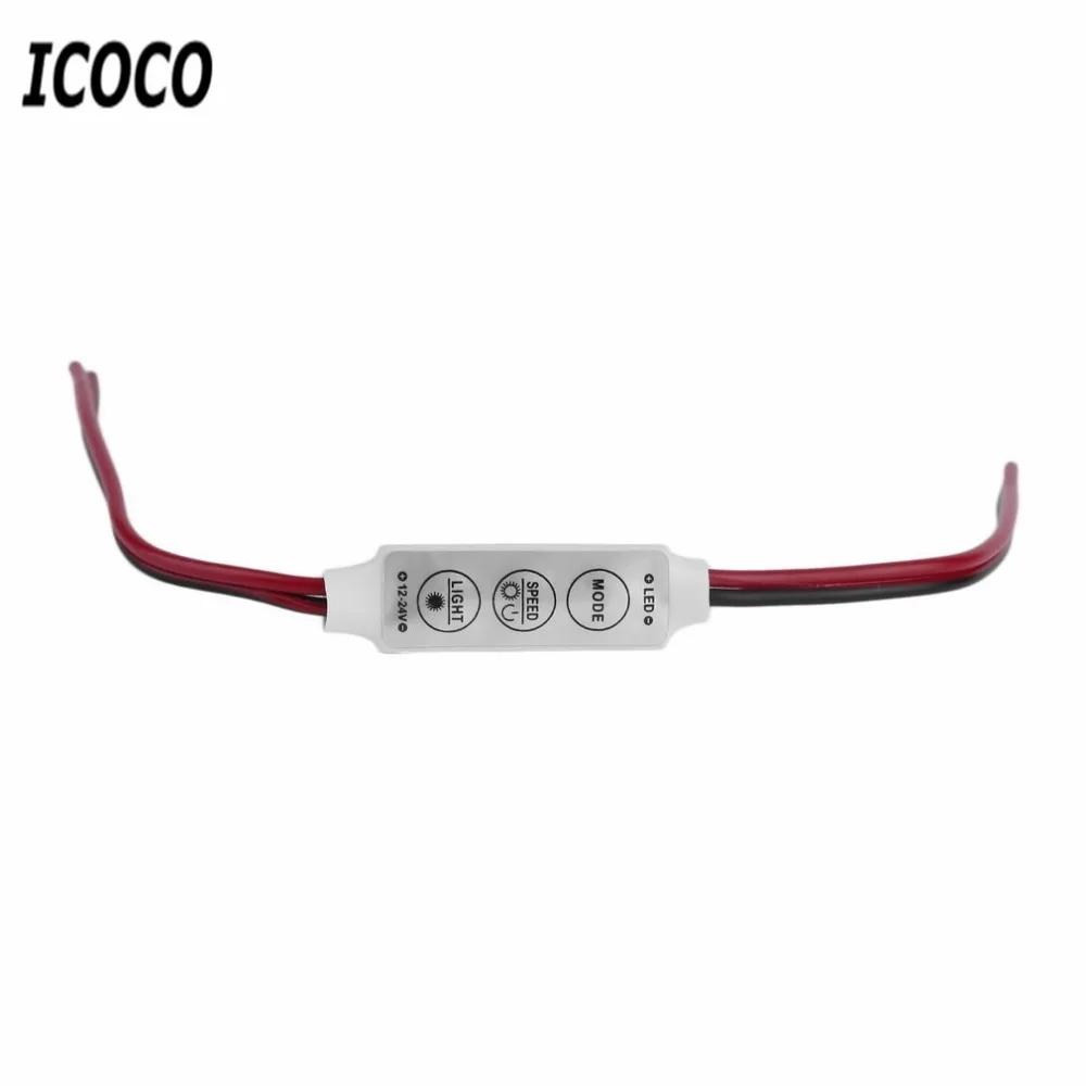 Мини rgb-контроллер диммер для 5050 3528 SMD светодиодные ленты DC 12V | Лампы и освещение