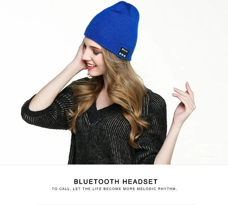 Теплая шапка с Bluetooth с мягким и умным микрофоном, Беспроводная музыкальная гарнитура, наушники, шапка для спорта на открытом воздухе, удобная шапочка