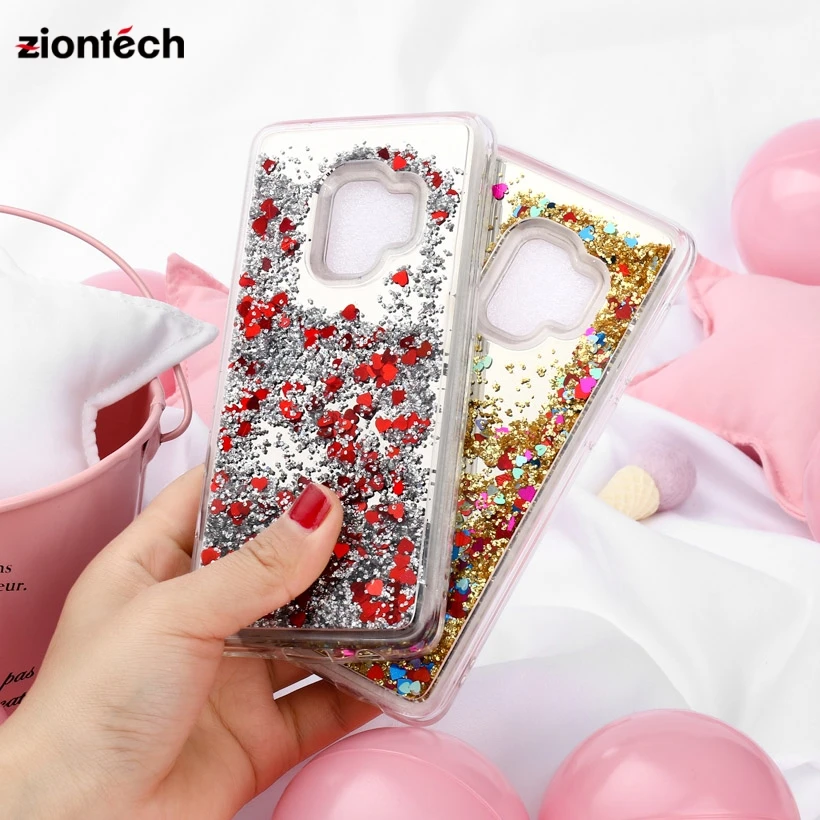 

Soaptree Cases For Samsung S7 S8 S9 G960F Case Back Cover Samsung S7 Edge S8 Plus Dynamic Mirror Liquid Quicksand Covers