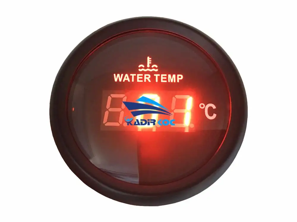 1 шт 52 мм Цифровой Температура воды датчики 40-120 температура воды 9 метров-32 v, пригодный для авто корабль сельскохозяйственной техники двигателей