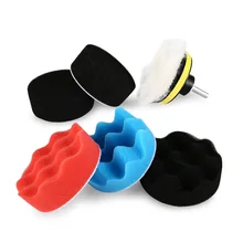 7 шт. полировальная подушка набор резьбы " Автомобильная полировальная Подушка Набор для полировщика автомобиля и сверла адаптер M10 аксессуары для электроинструментов