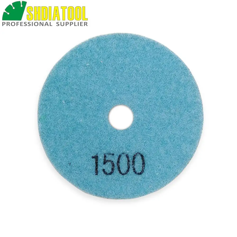 6pcs Diameter 3"/80mm #1500 Dry Flexible polishing pad for granite & marble, sanding disc for stone without water