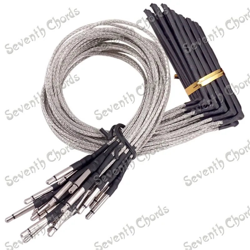 

10 Pcs 4 String Guitar Ukulele Cable Piezo Pickup Transducer Sensitivity Piezo Bridge Pickup Cable for EQ parts