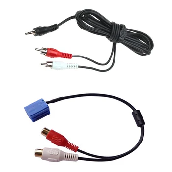 

Biurlink Radio Rear MINI ISO 8Pin Media Audio RCA Wire CD CHANGER AUXILIARY RCA CABLE ADAPTER